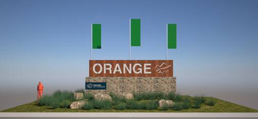 PHOTOS: Options for welcome signs to Orange.