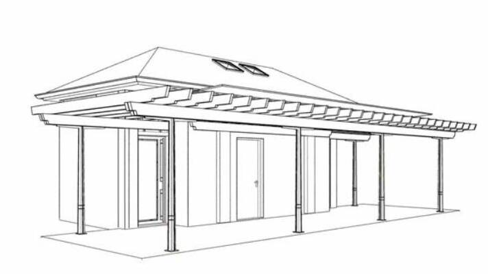 PERSPECTIVE: A sketch of the $300,000 toilet block. Photo: Supplied