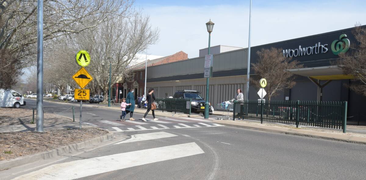 NOW: The Anson Street crossing is set to be converted into a pedestrian mall. Photo: JUDE KEOGH