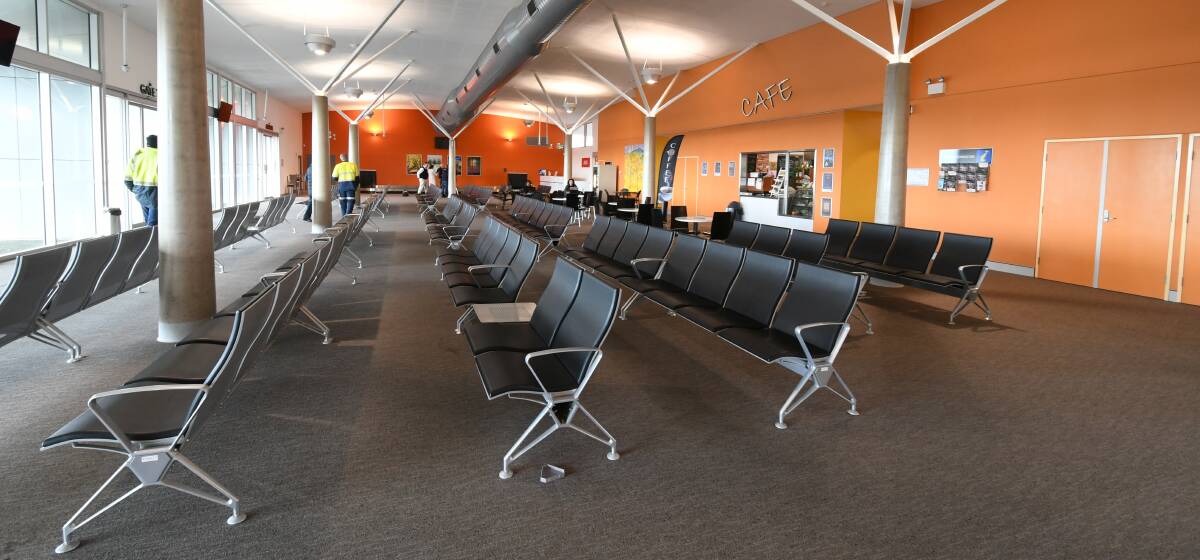 EMPTY SEATS: Airline passenger numbers at Orange airport are well down due to travel restrictions. Photo: JUDE KEOGH