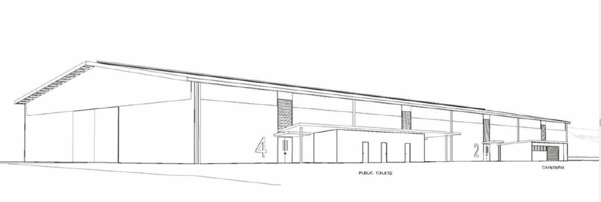 PLANS: A drawing of how the facilities would be added to the pavilion. Photo: Supplied