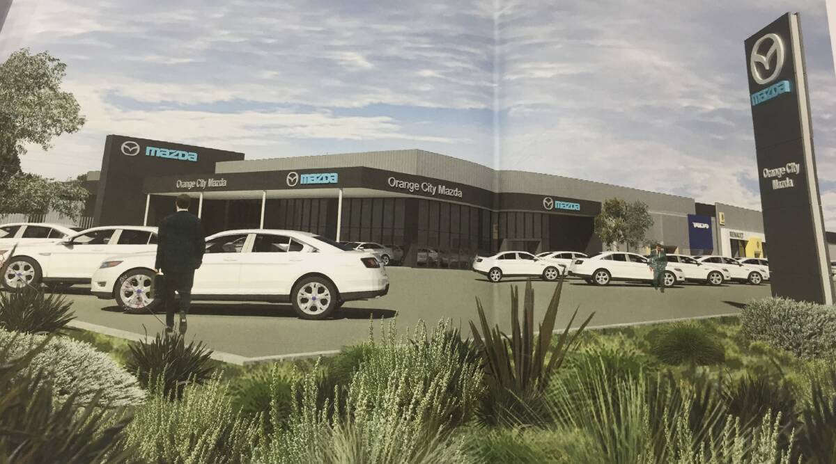 FUTURE: How the old Bunnings building would look once it was converted into a car dealership as shown in an artist's impression in the development application.