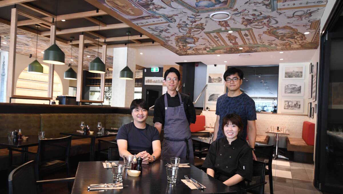 NEW TEAM: Sammy Jeon with chefs Sangki Kim, Connie Fung and Dong Gun Kim at the new Avido restaurant. Photo: CARLA FREEDMAN