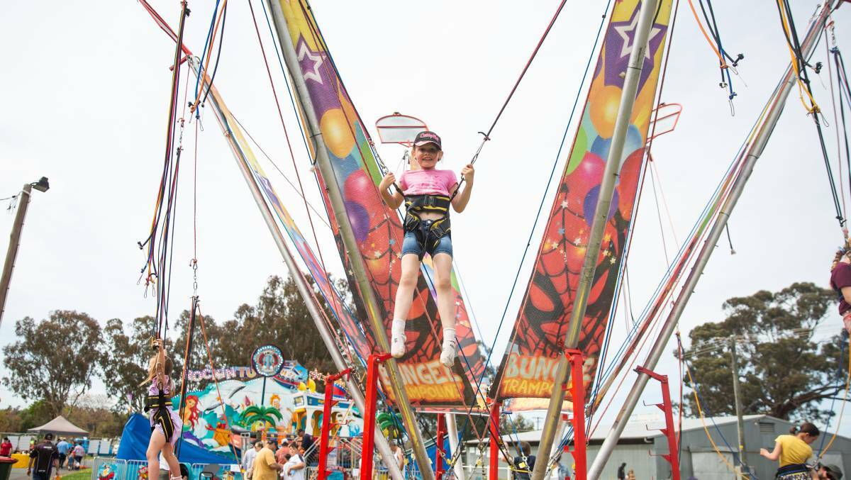 FUN: Mackenzie Bolam at a Spring Family Carnival in Forbes last month. Photo: Forbes Advocate