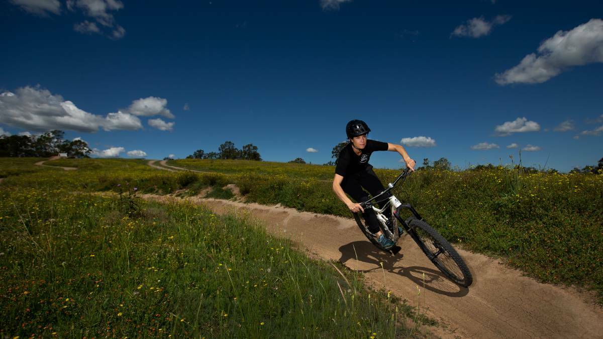 RIDING HIGH: Mountain bike trails, similar to this park at Dungog, are planned for Mount Canobolas. Photo: MARINA NEIL 
