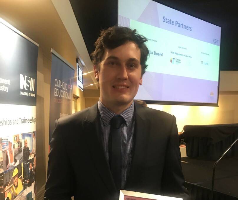 APPRENTICE OF THE YEAR: TAFE Orange student and fitter and turner Clinton Larkings. Photo: Supplied