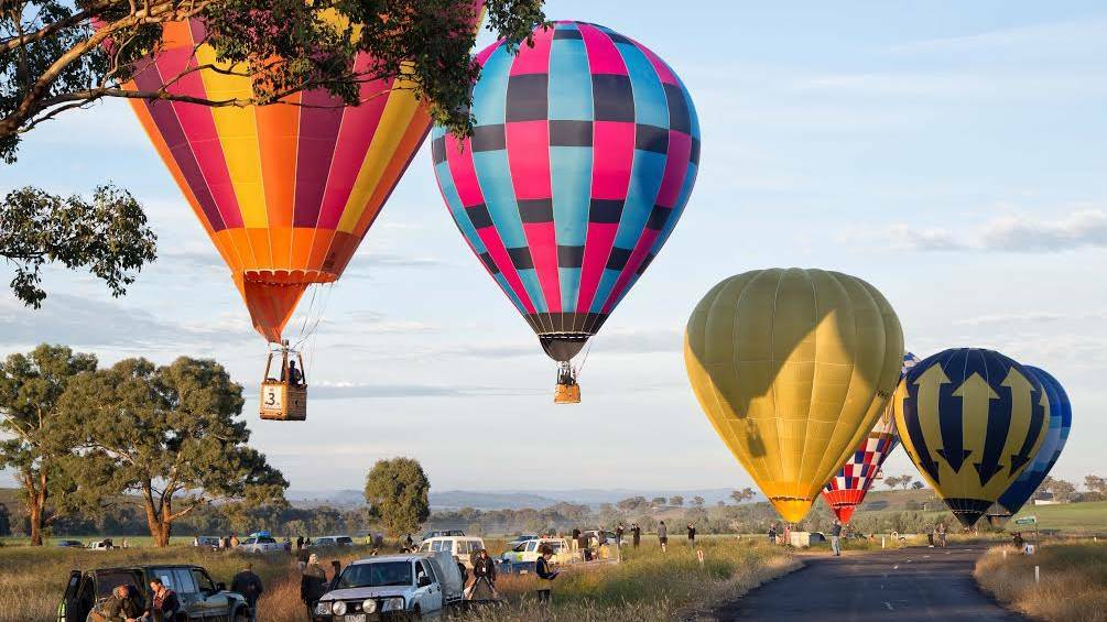 ALOFT: The Canowindra Balloon challenge won the award for a major contribution to business in Cabonne. 