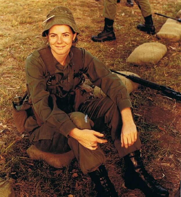 MEDIC: Kate Hazelton in the Army Reserve. Photo: Supplied