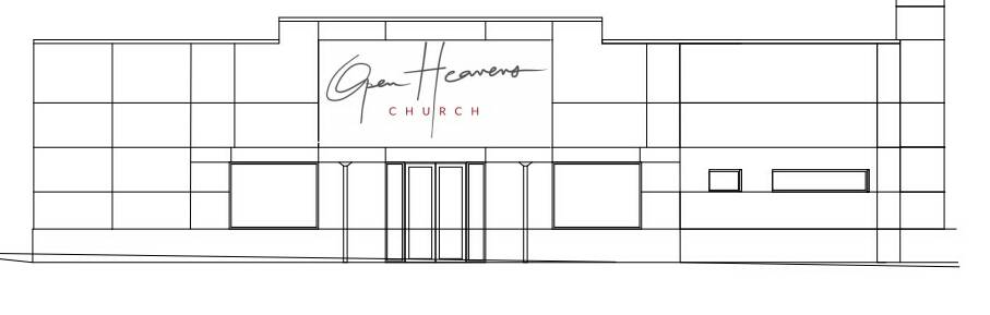 PLAN: New church would feature front signage as shown in the DA.