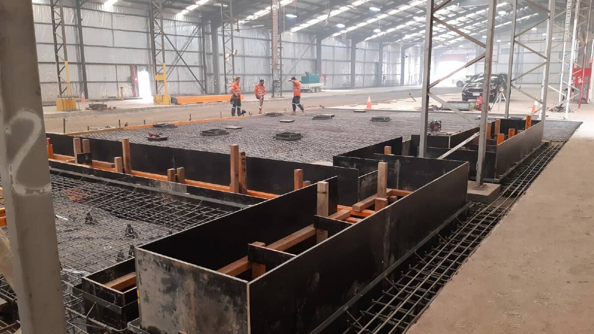 PROJECT: Workers at the A-Tech Australia site. Photo: Supplied