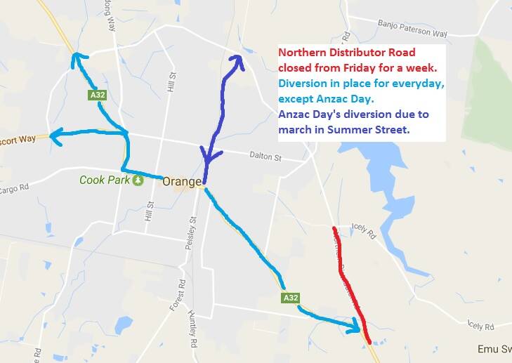 Trucks to detour down main street as Northern Distributor bypass closed for a week | Map