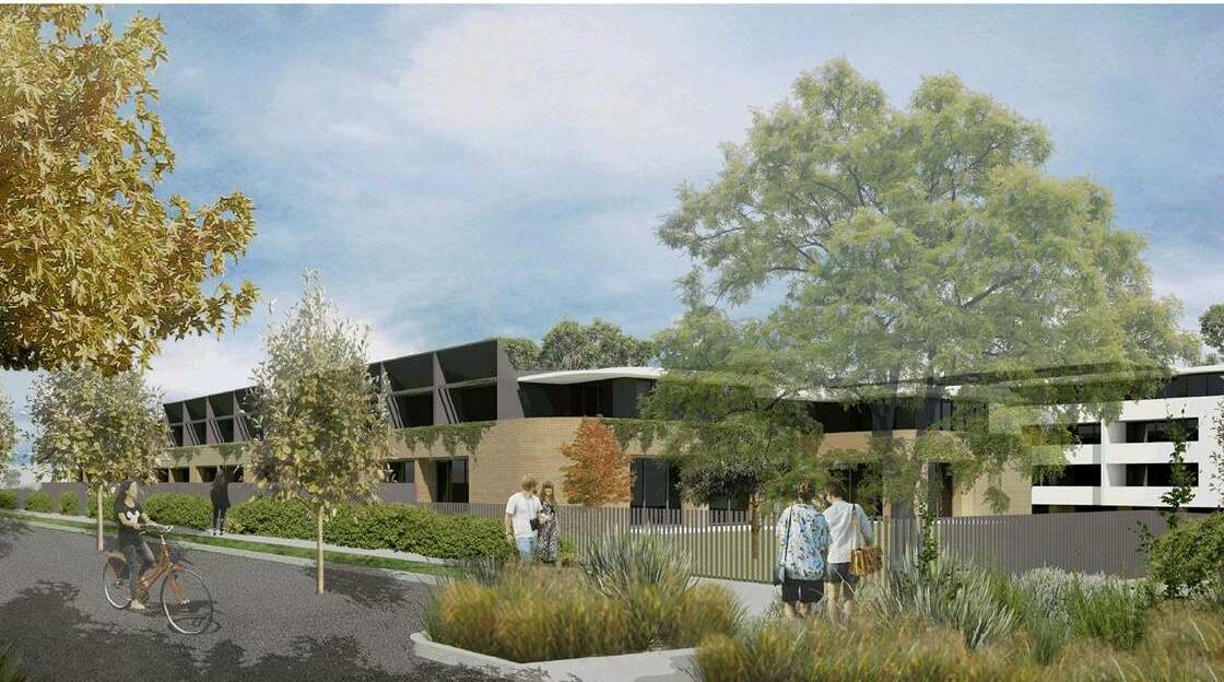 HOUSING PLAN: An image from the masterplan for the future of the old Base Hospital site in Orange.