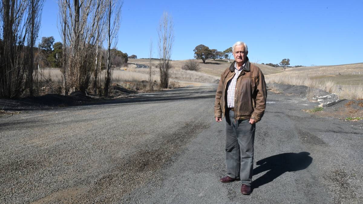 TIME FOR ACTION: Norm Bolitho said roadside areas like this one beteween Orange and Molong should be used for driver rest stops. Photo: JUDE KEOGH 0802jkrest3