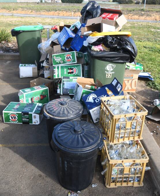 DUMPED: Rubbish left at a recycling centre in Orange. Photo: CARLA FREEDMAN