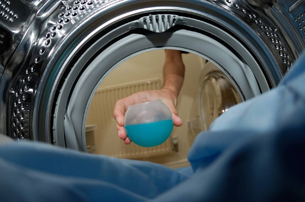 GOOD IDEA: Use a liquid detergent in your washing machine if you are going to use the grey water on your garden.