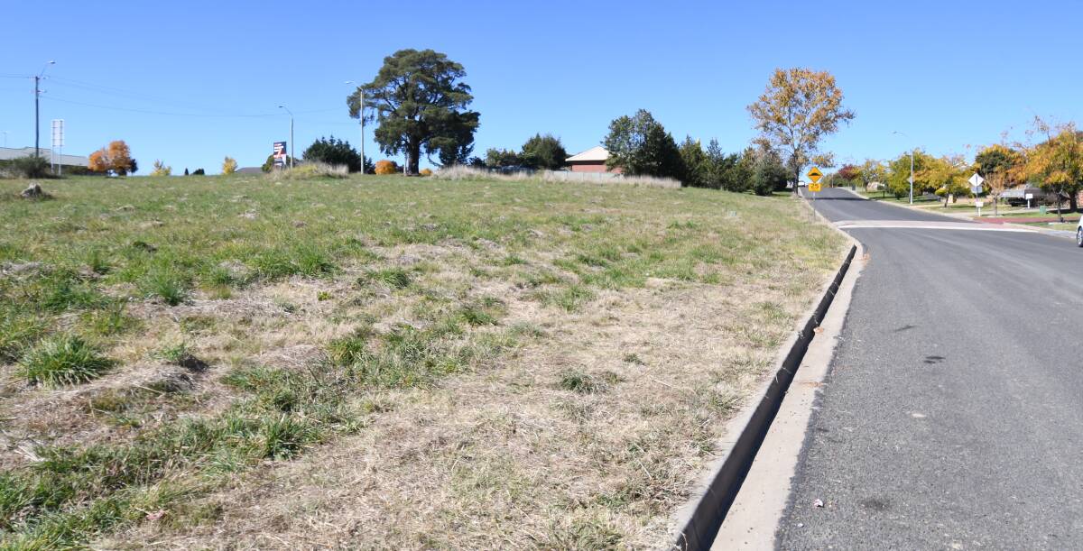SITE: The eight house lots would be located on land between Turner Crescent and Molong Road. Photo: CARLA FREEDMAN
