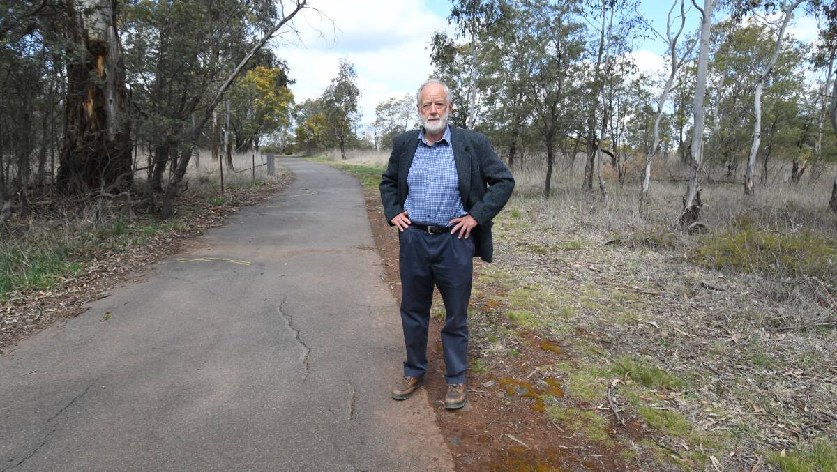 CONCERNED: Nick King says a wider bike path would affect the environment at Gosling Creek Reserve. Photo: JUDE KEOGH 0919jkgosling1