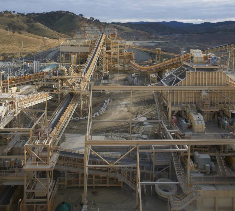 MINING: Cadia Valley Operations' processing plant. Photo: Supplied