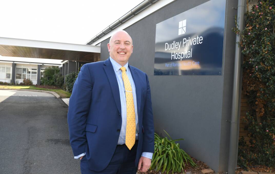 NEW BOSS: Paul McKenna is the CEO at Dudley Private Hospital. Photo: JUDE KEOGH 0803jkdudley3