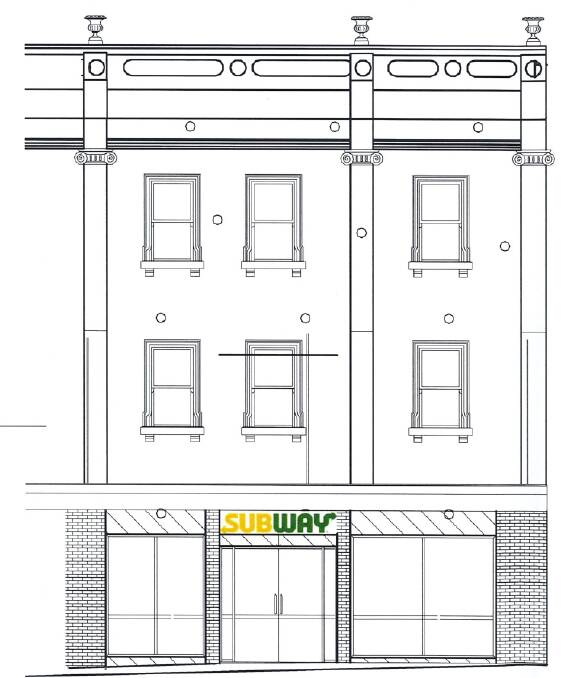 OLD AND NEW: How the Subway shop will look on the Summer Street frontage.
