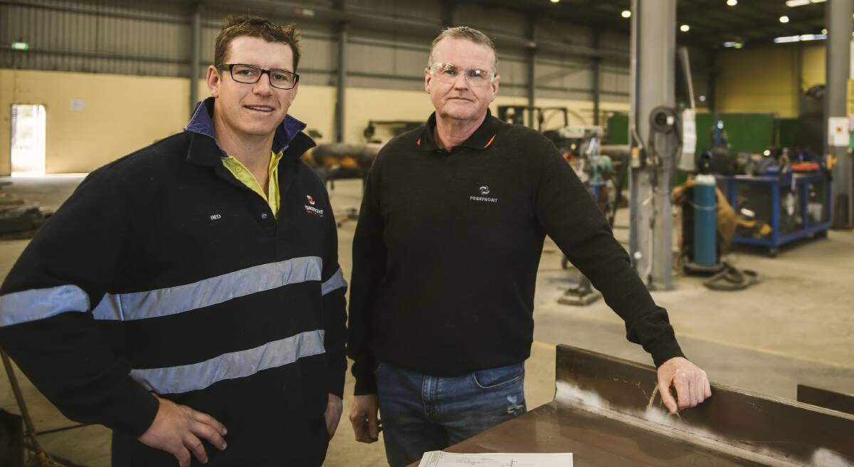 NOMINATED: Forefront Services general manager Anthony Redfern with services business development manager Michael Clout. Photo: Supplied