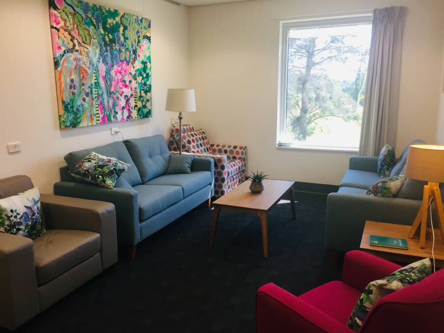 COMFORT ZONE: Push for Palliative has helped furnish a family lounge area in the unit.