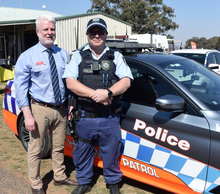 CAMPAIGN: Detective Inspector Cameron Whiteside and Senior Constable Jim Carters at the launch.