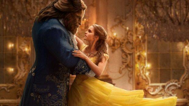 IN HIS ARMS: Emma Watson starts in the new movie Beauty and the Beast.