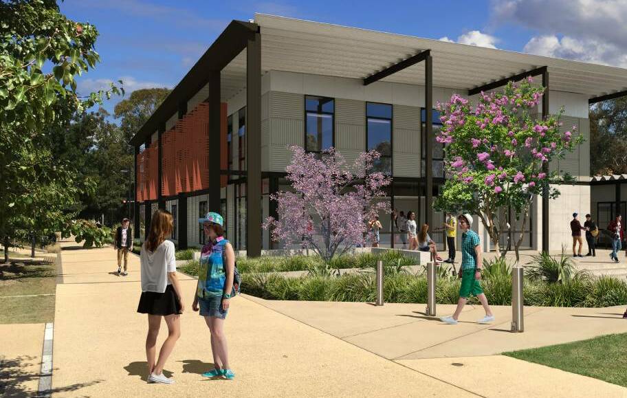 BRIGHT FUTURE: A design image of how the new medical school facility at Charles Sturt University will look when it opens next year. Photo: Supplied