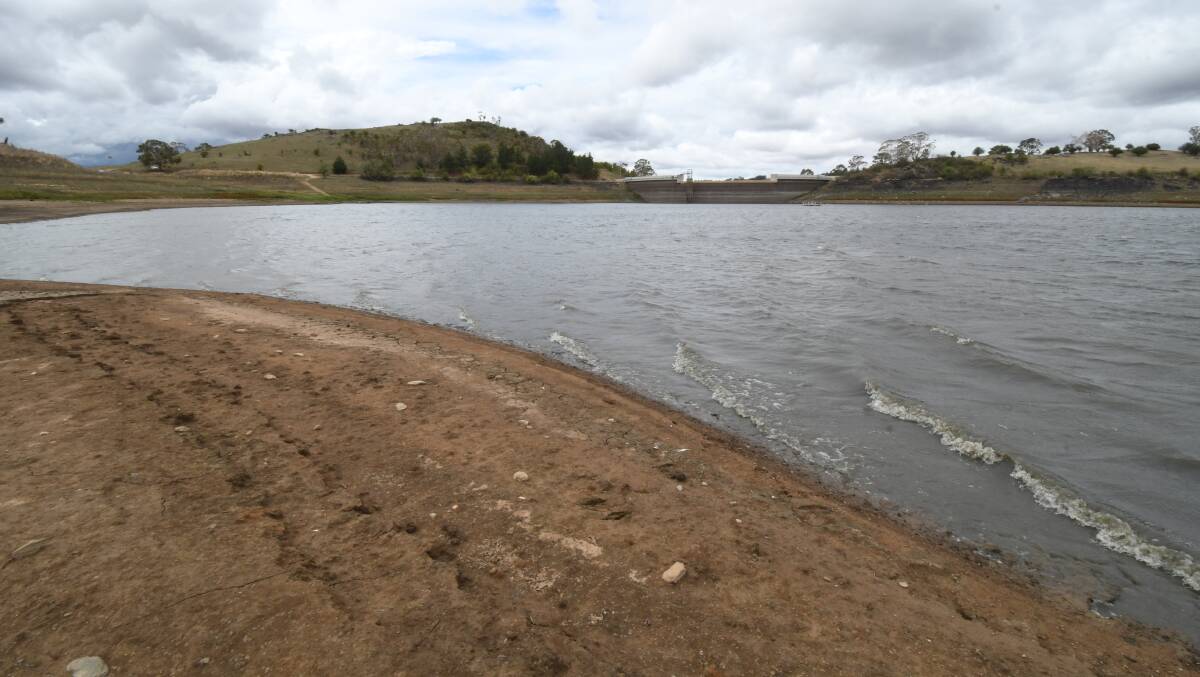 DRY ARGUMENT: Suma Park Dam's water level has been falling since the start of 2017. Photo: JUDE KEOGH