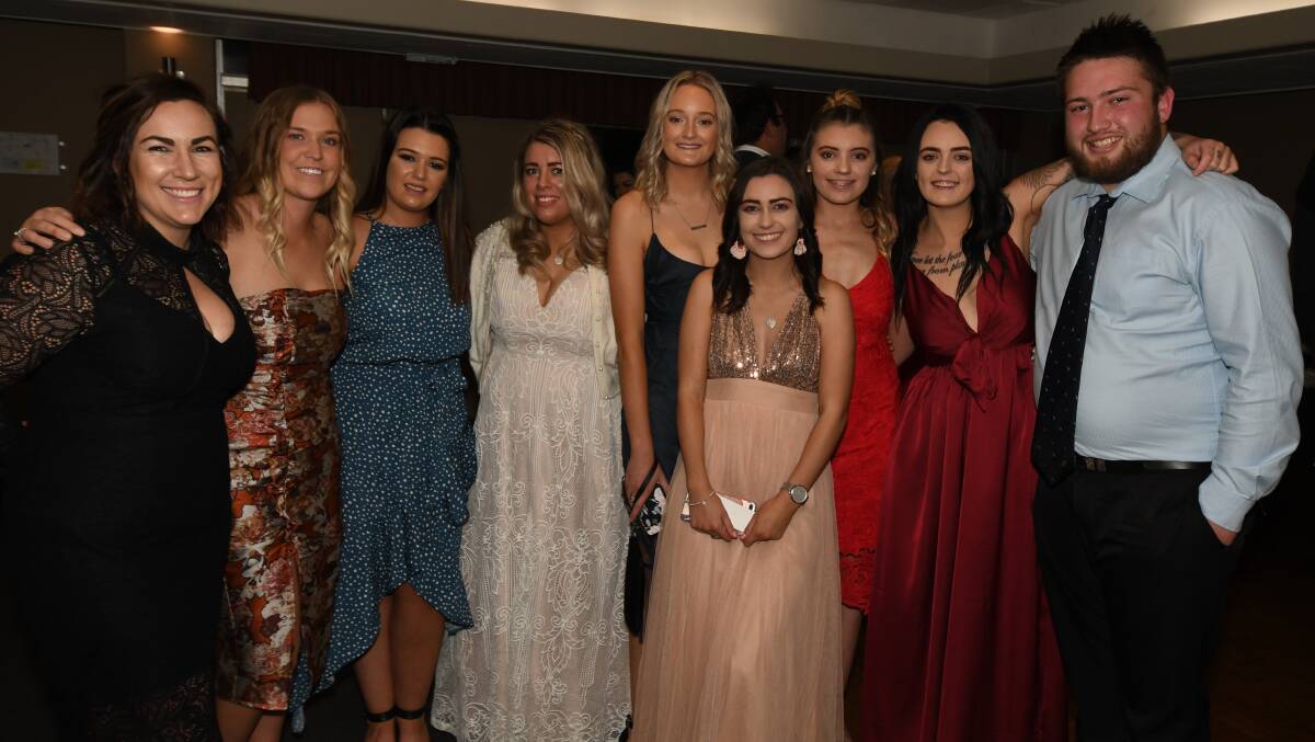 WINNERS: Jane Webb, Sophie Stammers, Corinne Kable, Emma Harrison, Holly Farr, Maddison and Caitlyn McDonald, Kirstyn Tom and Will Mackie from Millthorpe Little Learning Centre, winner of the Oustanding Business of the year. Photo: JUDE KEOGH 0706jkbusiness20