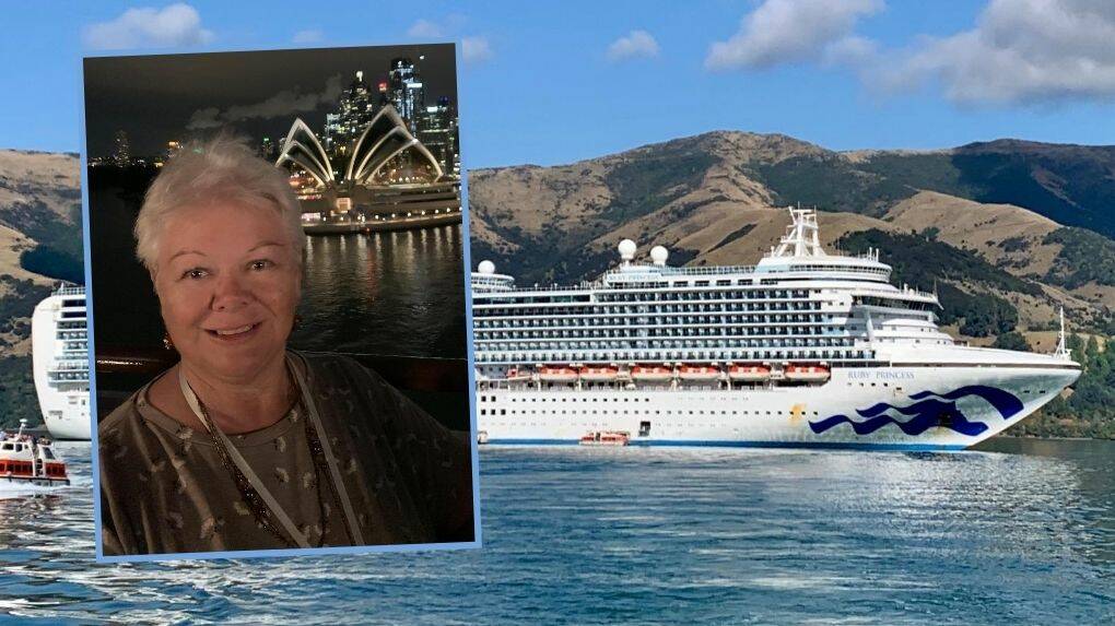 SURVIVOR: Blayney woman Lyn Davidson departing Sydney on the Ruby Princess. She later contracted COVID-19 on board. Photo: LYN DAVIDSON