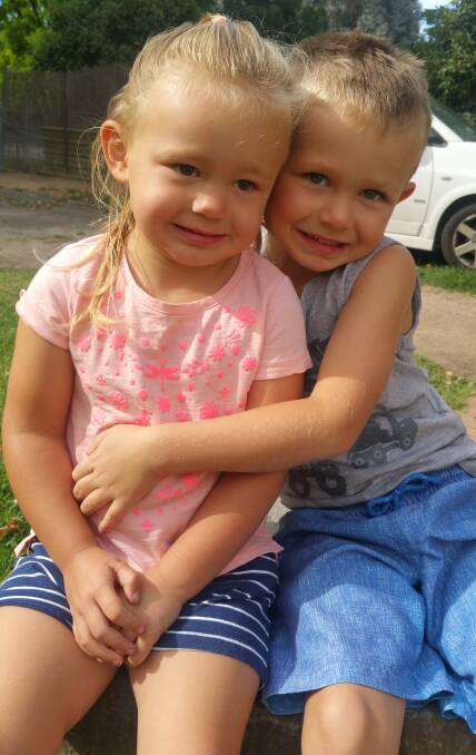ALL FOR THEM: A family fundraising event will be held in Carcoar on Saturday for Ivy and Levi Smith. Photo: SUPPLIED