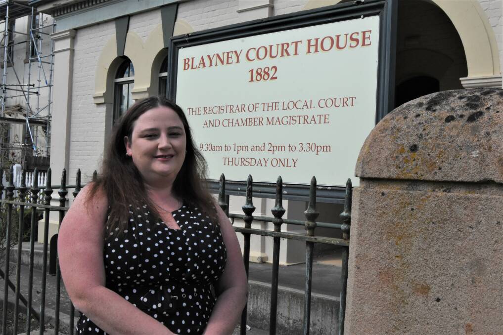 NEW CHALLENGE: Solicitor Rebecca Scott has returned to Blayney to start her own legal practice. Photo: MARK LOGAN