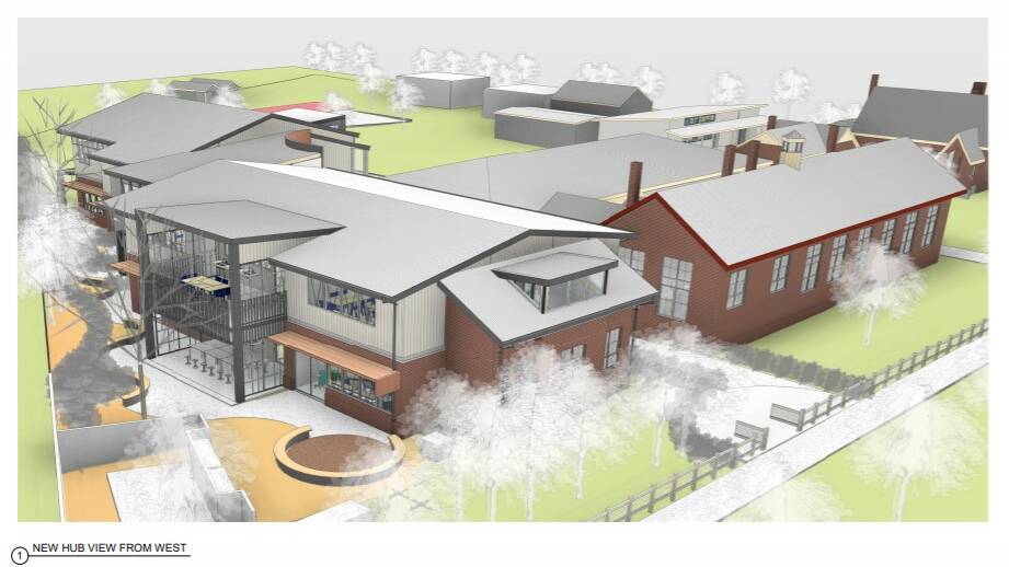 West view of the planned learning hub as submitted in the DA.