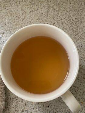 NOT A CUP OF TEA: Samantha Hawkins sent us this image of some water from her tap.