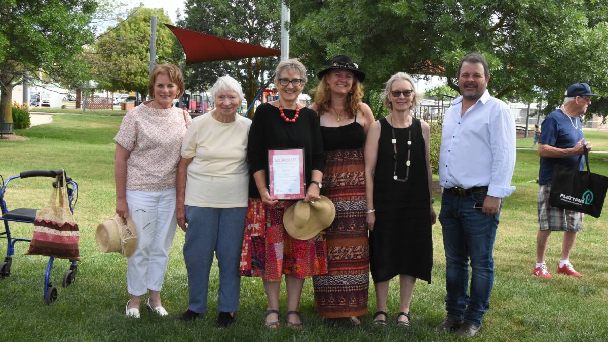 The Millthorpe Garden Ramble committee with founder Gwen Webster.
