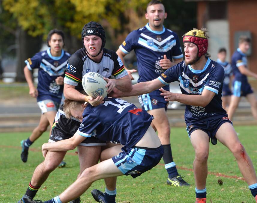 QUALITY CONTEST: Bathurst Panthers posted a 22-14 over Orange Haws in their Western under 18s match. Photos: ANYA WHITELAW