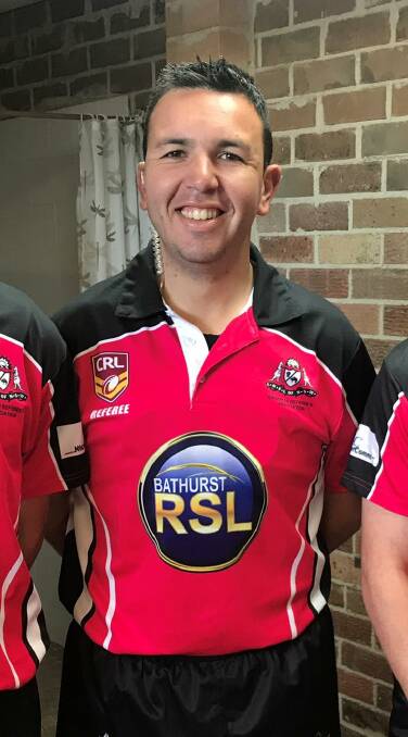 SPECIAL HONOUR: Referee Nathan Blanchard was honoured to be made a life member of Group 10 Junior Rugby League.