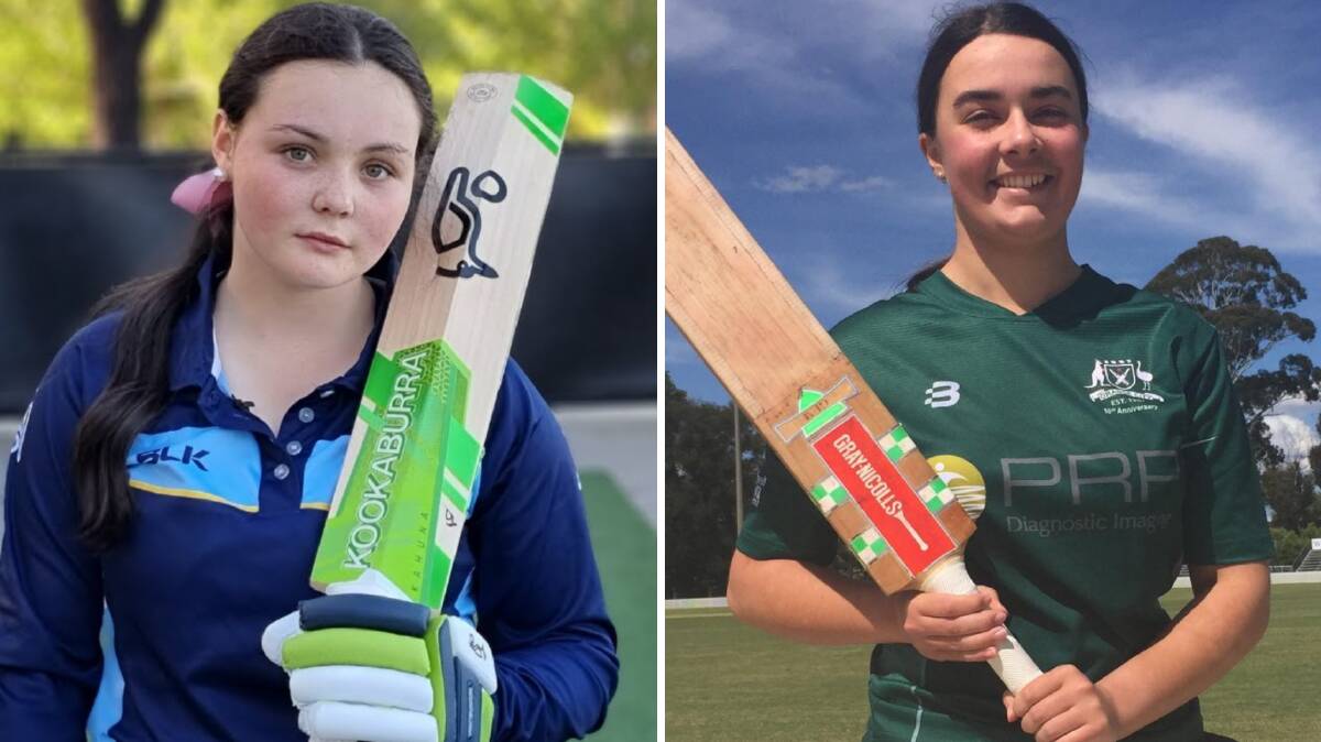 Callee Black (left) and Katie Letcher are two of the most experienced players in the Western Zone under 19s and will be looking to lead the way with some big hitting.