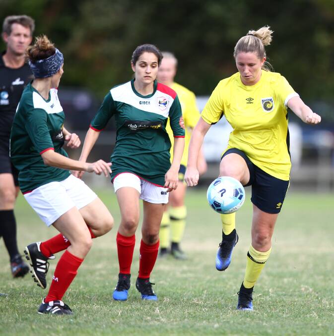 STAYING POSITIVE: The Mariners are yet to earn a point in the NPL 2 competition, but Jasmin Courtenay is confident they can compete in that level.