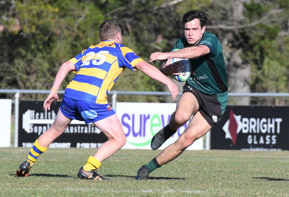 Bathurst Bulldogs came within five points of the undefeated Orange Emus. Photos: CHRIS SEABROOK