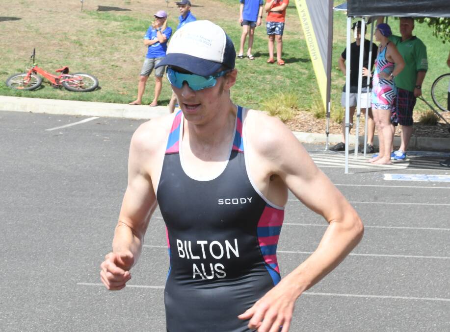 JOB DONE: Jack Bilton placed second in round two of the Central West Inter Club Triathlon Series in Bathurst on Sunday. Photo: CHRIS SEABROOK