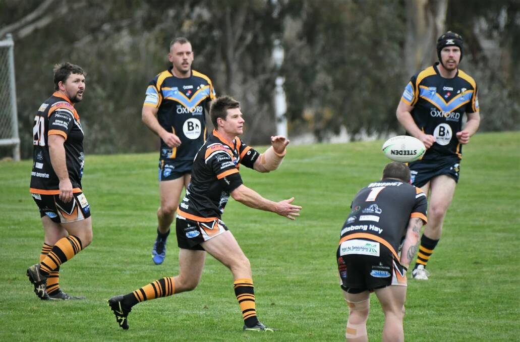 HAVING A DIG-GINGS: CSU fought hard but ultimately went down to Canowindra in Saturday's Woodbridge Cup match. Photos: CHRIS SEABROOK