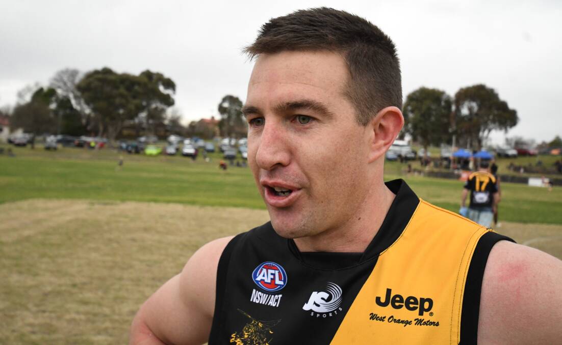 DELIGHTED: Tim Barry booted four goals in the Tigers' title win, and he's expected to turn out again in next year's flag defence. Photo: CHRIS SEABROOK