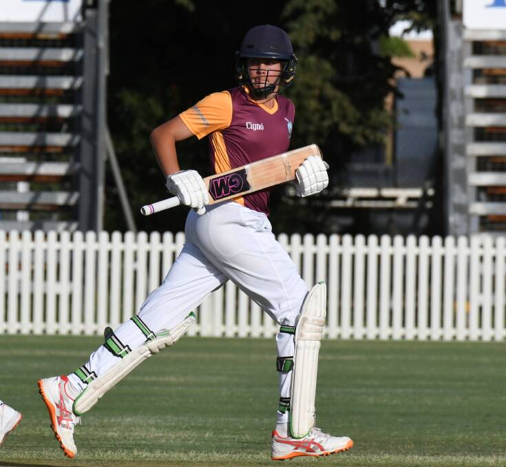 FIGHTING EFFORT: Bathurst talent Cooper Brien made 53 off 70 in Western's final game of the Country Colts carnival, but his side still fell to Greater Illawarra.