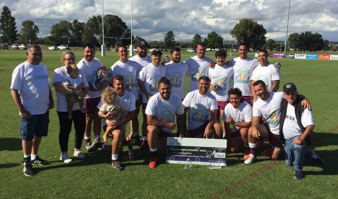 HAPPY WINNERS: Wellington have been crowned the inaugural Bathurst Nines men's champions.