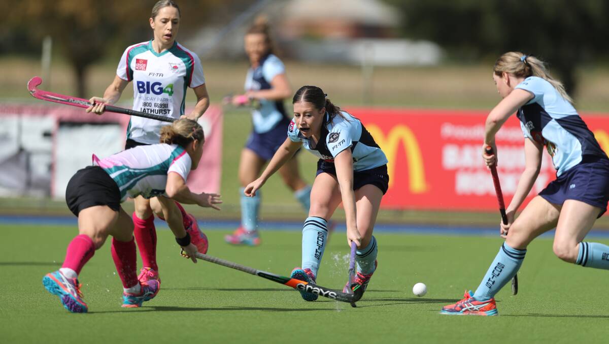 Souths downed Bathurst City in the opening round of women's Premier League Hockey. Photos: PHIL BLATCH