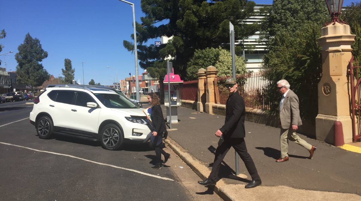 CRUELTY CONFESSION: Jye Leslie Schultz walks from Dubbo Local Court on Wednesday after he pleaded guilty to animal cruelty.