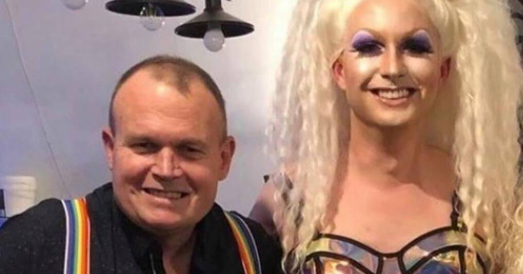 FUN NIGHT: The Blind Pig owner John Vandenberg and Miss Betty Confetti calls on the community to participate at an amateur drag night. Photo: SUPPLIED